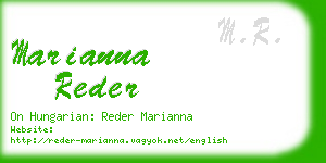 marianna reder business card